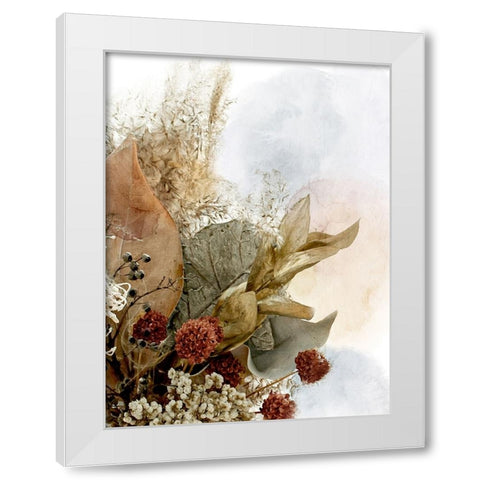 Harvest Floral White Modern Wood Framed Art Print by Allen, Kimberly