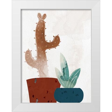 Standing 1 White Modern Wood Framed Art Print by Allen, Kimberly