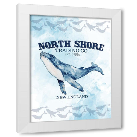 North Shore White Modern Wood Framed Art Print by Allen, Kimberly