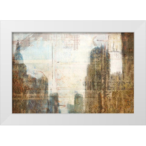Urban Day White Modern Wood Framed Art Print by Allen, Kimberly