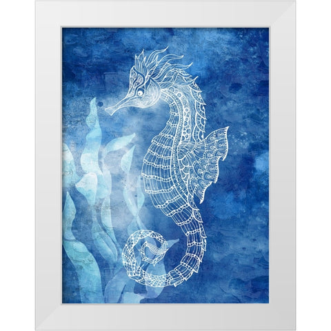 White Sea Creatures 2 White Modern Wood Framed Art Print by Allen, Kimberly