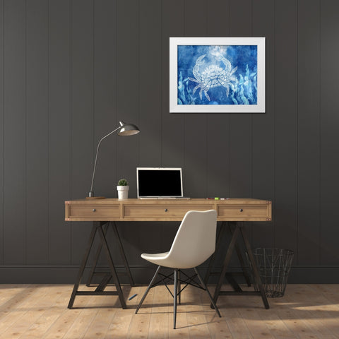 White Sea Creatures 3 White Modern Wood Framed Art Print by Allen, Kimberly
