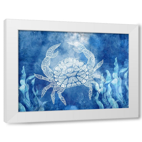 White Sea Creatures 3 White Modern Wood Framed Art Print by Allen, Kimberly