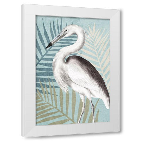 Beach Crane 2 White Modern Wood Framed Art Print by Allen, Kimberly