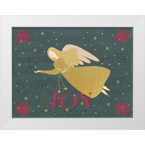 Christmas Angel V2 White Modern Wood Framed Art Print by Allen, Kimberly