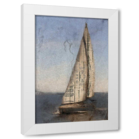 Sailing White Modern Wood Framed Art Print by Allen, Kimberly