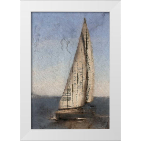 Sailing White Modern Wood Framed Art Print by Allen, Kimberly