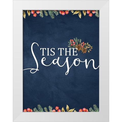 Tis the Season White Modern Wood Framed Art Print by Allen, Kimberly