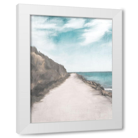 Sandy Road White Modern Wood Framed Art Print by Allen, Kimberly