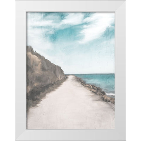Sandy Road White Modern Wood Framed Art Print by Allen, Kimberly