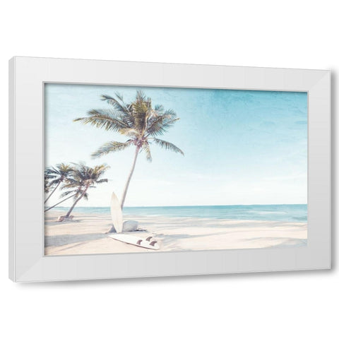 Surf White Modern Wood Framed Art Print by Allen, Kimberly