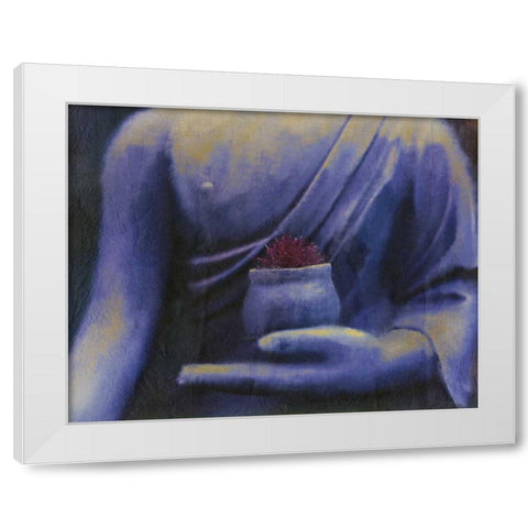 Serenity White Modern Wood Framed Art Print by Allen, Kimberly