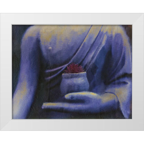 Serenity White Modern Wood Framed Art Print by Allen, Kimberly