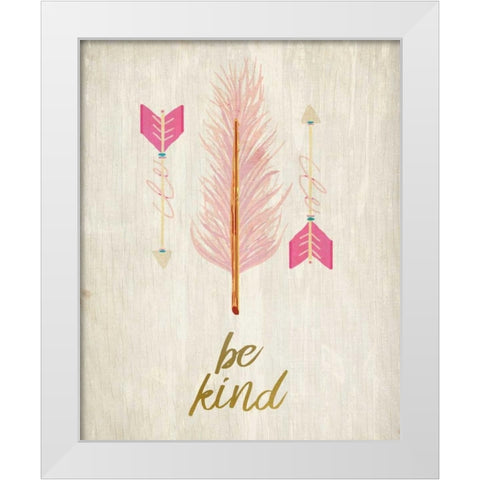 Have Courage 3 White Modern Wood Framed Art Print by Allen, Kimberly