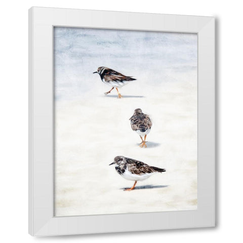Sandpiper Beach White Modern Wood Framed Art Print by Allen, Kimberly