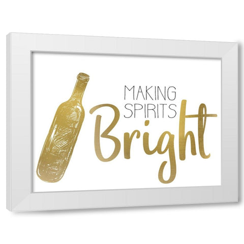 Cheer 2 White Modern Wood Framed Art Print by Allen, Kimberly