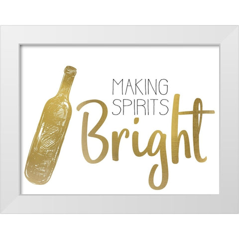 Cheer 2 White Modern Wood Framed Art Print by Allen, Kimberly