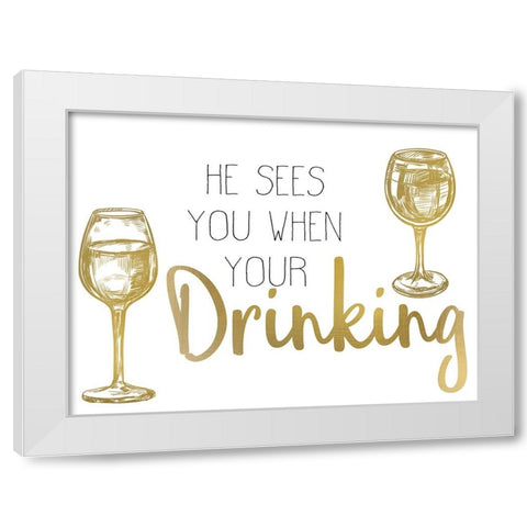 Cheer 4 White Modern Wood Framed Art Print by Allen, Kimberly