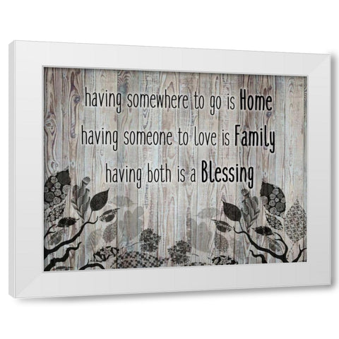 Having Someone To Love White Modern Wood Framed Art Print by Allen, Kimberly