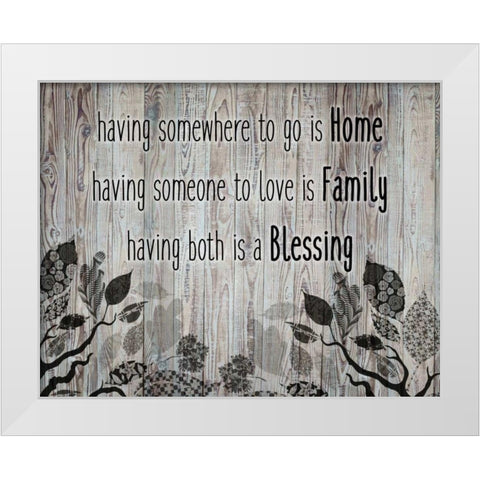 Having Someone To Love White Modern Wood Framed Art Print by Allen, Kimberly