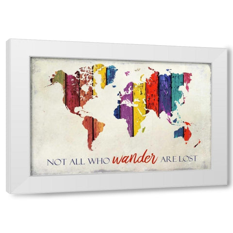 Wander White Modern Wood Framed Art Print by Allen, Kimberly