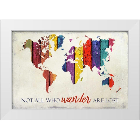 Wander White Modern Wood Framed Art Print by Allen, Kimberly