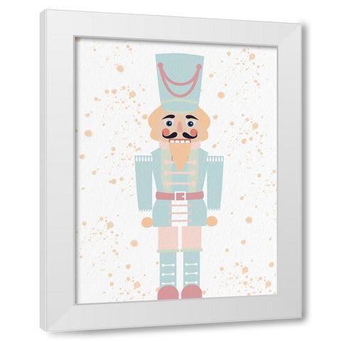 Pastel Nutcracker 1 White Modern Wood Framed Art Print by Allen, Kimberly
