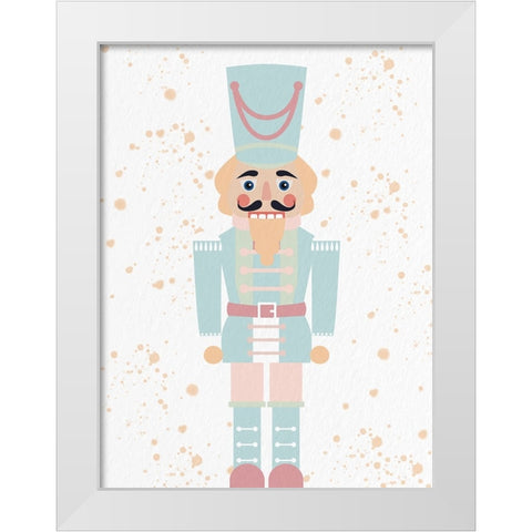 Pastel Nutcracker 1 White Modern Wood Framed Art Print by Allen, Kimberly
