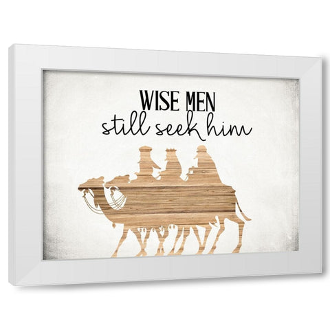 Still Seek White Modern Wood Framed Art Print by Allen, Kimberly