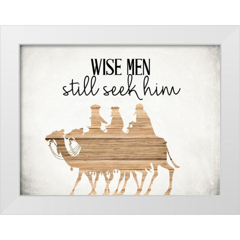 Still Seek White Modern Wood Framed Art Print by Allen, Kimberly