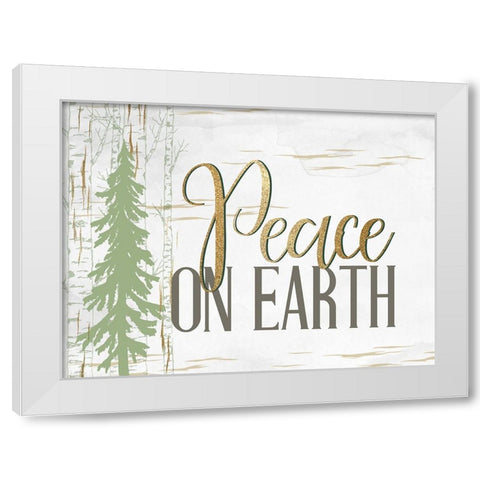 On Earth White Modern Wood Framed Art Print by Allen, Kimberly