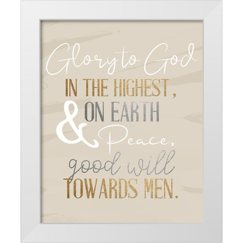 The Highest White Modern Wood Framed Art Print by Allen, Kimberly