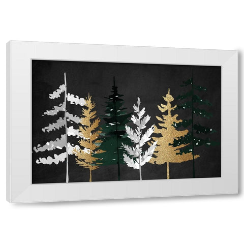 In the Pines White Modern Wood Framed Art Print by Allen, Kimberly
