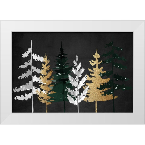 In the Pines White Modern Wood Framed Art Print by Allen, Kimberly