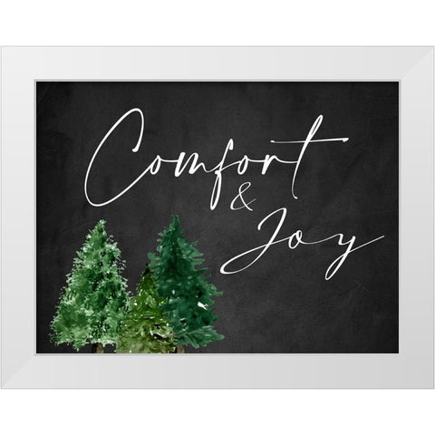 Comfort and Joy White Modern Wood Framed Art Print by Allen, Kimberly