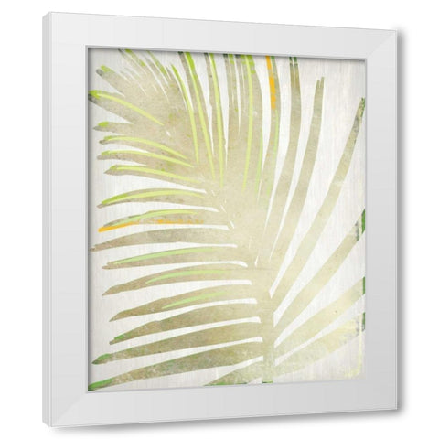 Tropical Palms 1 White Modern Wood Framed Art Print by Allen, Kimberly