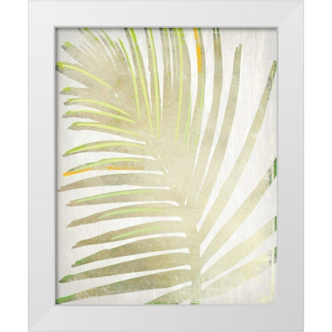 Tropical Palms 1 White Modern Wood Framed Art Print by Allen, Kimberly