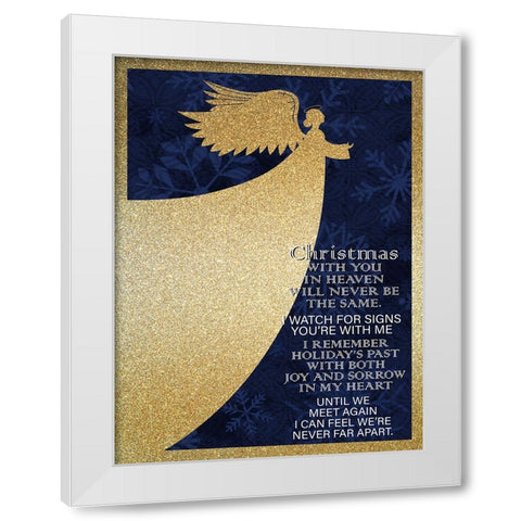 Christmas Heaven White Modern Wood Framed Art Print by Allen, Kimberly