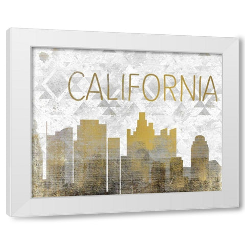 California State White Modern Wood Framed Art Print by Allen, Kimberly