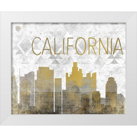 California State White Modern Wood Framed Art Print by Allen, Kimberly