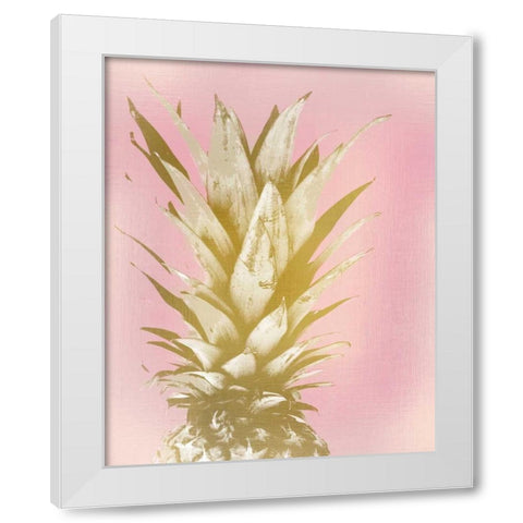 Sweet Pinneapple 1 White Modern Wood Framed Art Print by Allen, Kimberly