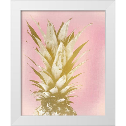 Sweet Pinneapple 1 White Modern Wood Framed Art Print by Allen, Kimberly