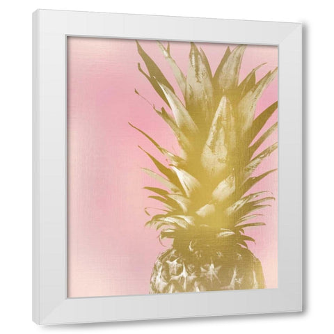 Sweet Pinneapple 2 White Modern Wood Framed Art Print by Allen, Kimberly