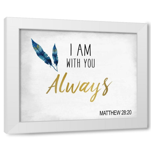 I am With You White Modern Wood Framed Art Print by Allen, Kimberly