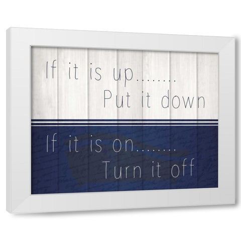 It is is 1 White Modern Wood Framed Art Print by Allen, Kimberly