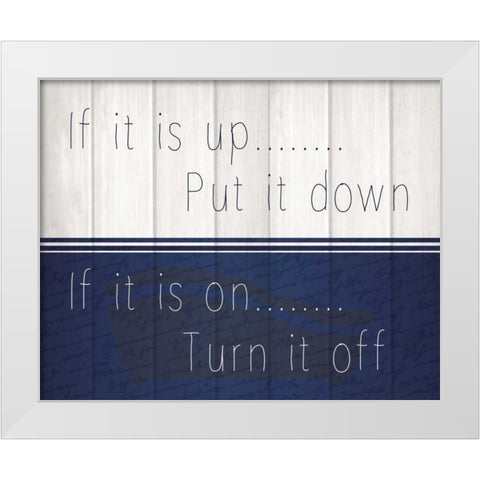 It is is 1 White Modern Wood Framed Art Print by Allen, Kimberly
