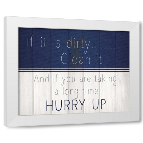 It is is 2 White Modern Wood Framed Art Print by Allen, Kimberly