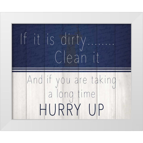 It is is 2 White Modern Wood Framed Art Print by Allen, Kimberly