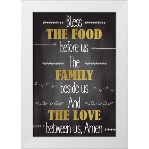 Amen White Modern Wood Framed Art Print by Allen, Kimberly