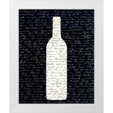 Wine on Black 2 White Modern Wood Framed Art Print by Allen, Kimberly